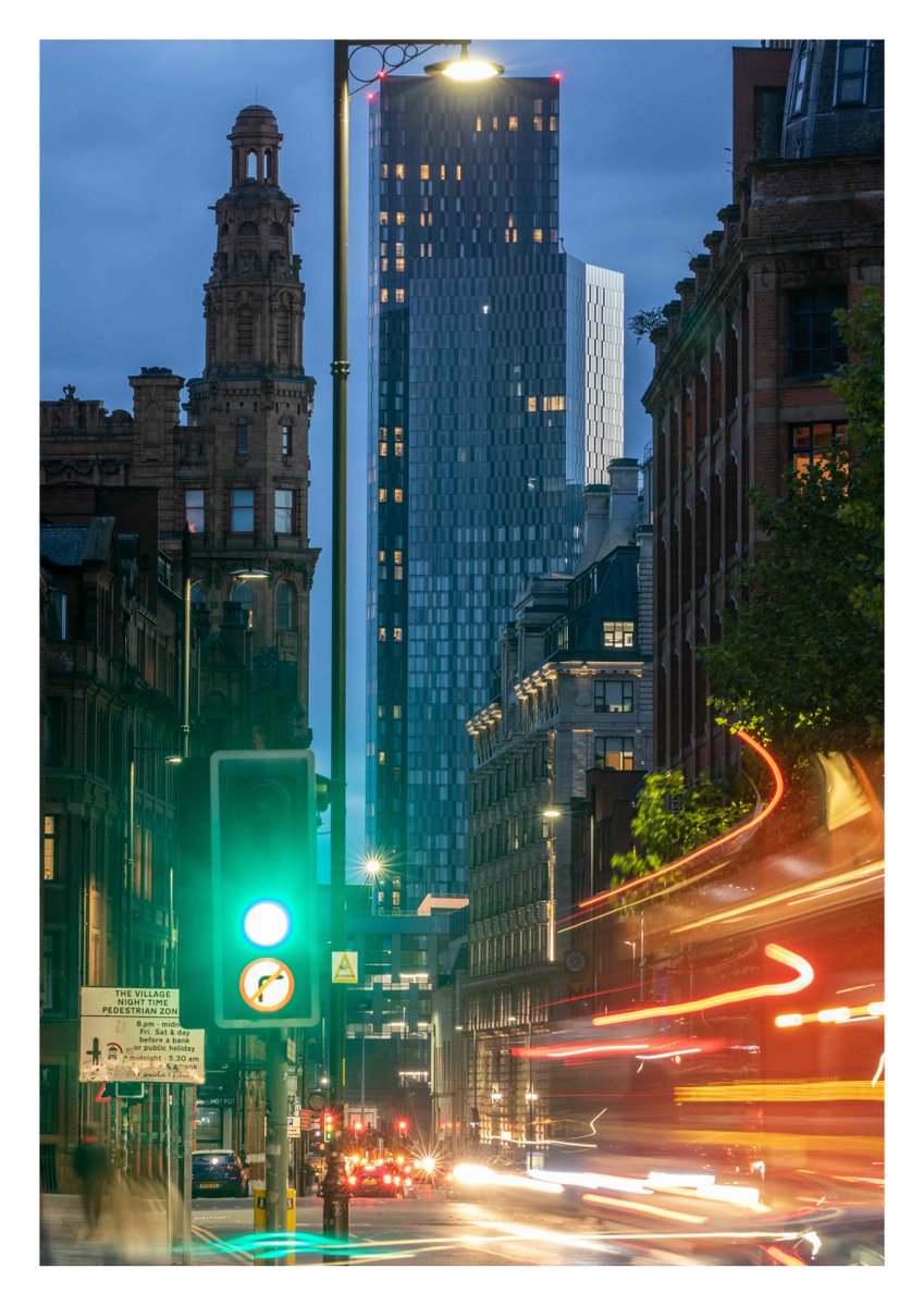 4EVERManchester's tweet photo. ‘GO!’ is a long exposure piece from @photobaxter taken on Whitworth Street, with all the features we usually associate with our great city of Manchester – traffic, glass towers, old buildings and busy residents.

#30ArtistsGiveItUp

Place your bid ⬇️
https://t.co/FhZXfHQ5mE https://t.co/0Aov2F3pML