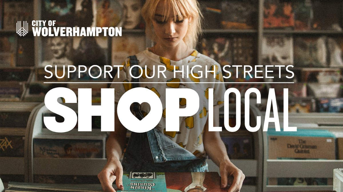 WolvesCouncil's tweet photo. Some of our local shops and businesses may not be open but you can still shop with them online, by phone or click and collect. Discover our city's local retailers at https://t.co/ABQ80dYztM #shopwolverhampton https://t.co/7EZDOUzWfd