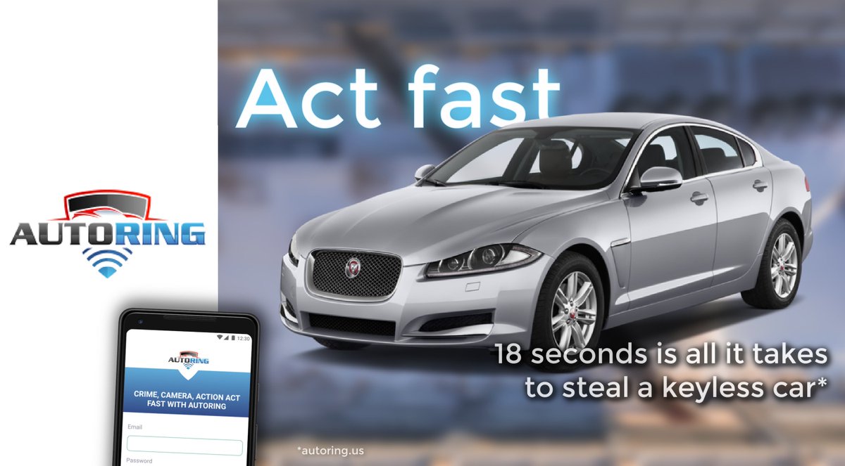 auto_ring's tweet photo. We can help you act fast if your car is a target for relay thieves - because 85% of cars are recovered if you act right away! See more at https://t.co/dmVLr5Dyhs https://t.co/ohdUhgbBCh