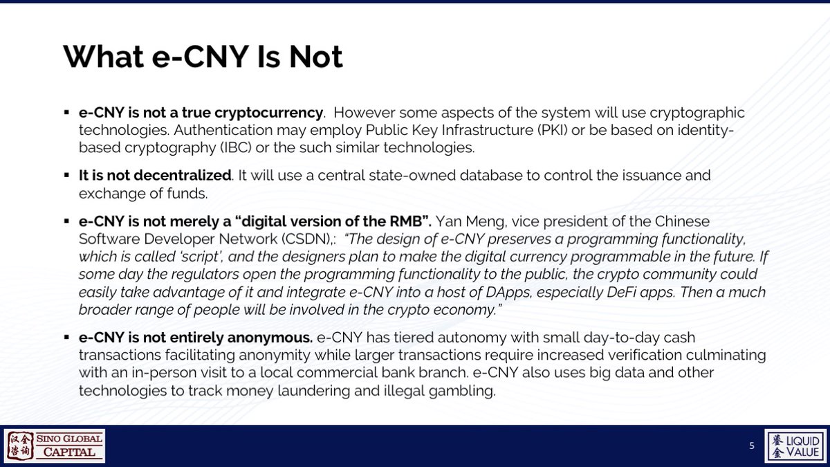 Sino Global Capital presentation -e-CNY and Exorbitant Privilege: Implications for Dollar Hegemony