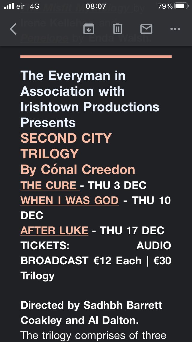 munsterfnatic's tweet photo. Audio version online @EverymanCork by @ConalCreedon #loveCork #livePeople #history #family #grief #life https://t.co/y2gla2kpvI