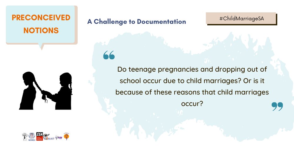 IWRAW_AP's tweet photo. It is often assumed that #ChildMarriagesInSouthAsia lead to teenage pregnancies &amp; young girls leaving school. FIRE instead thinks about how low sexual health knowledge &amp; no guaranteed free education act as barriers to opportunity, forcing youths into marriage for lack of choices. https://t.co/bpJHrK9E86
