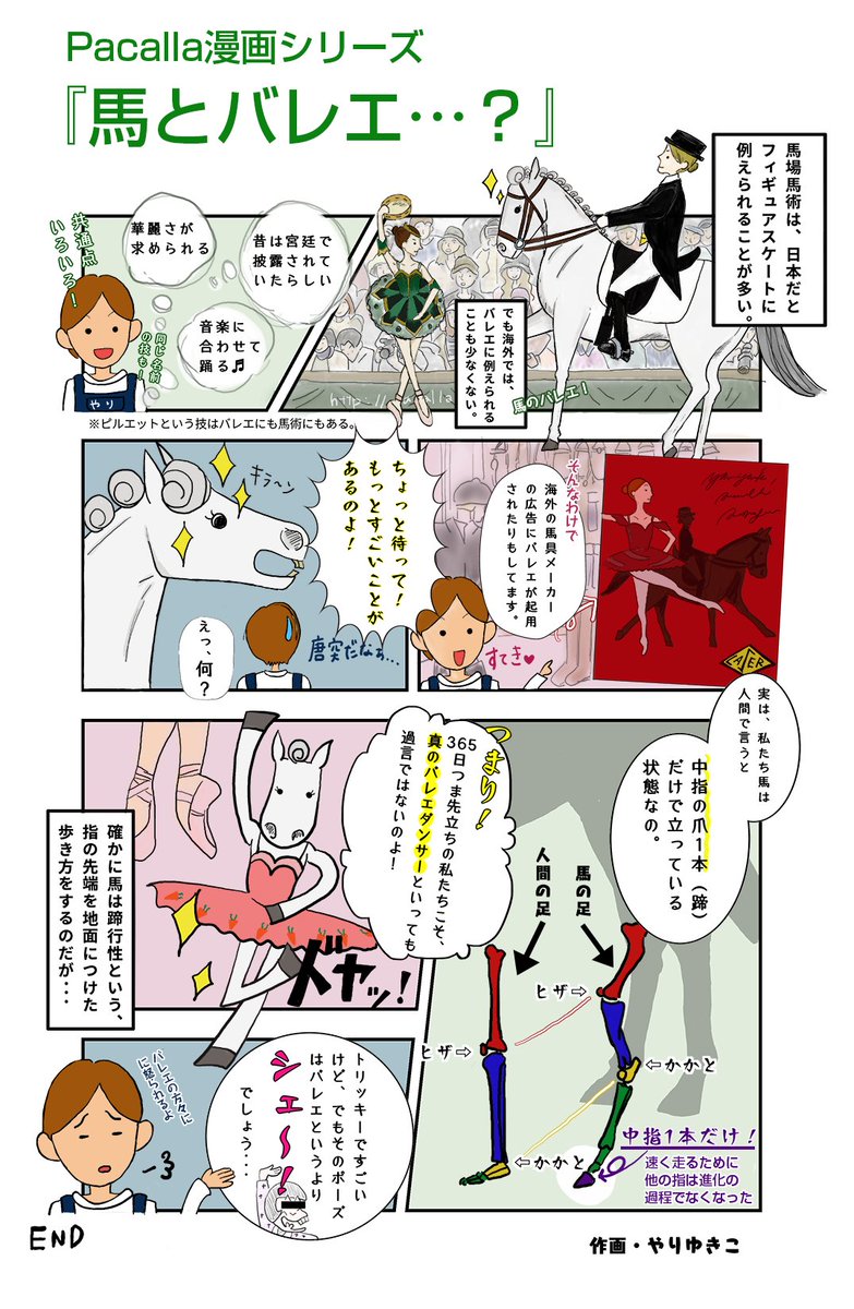 Pacalla パカラ على تويتر 漫画 馬とバレエ 四コマ 漫画 競馬 Pacalla