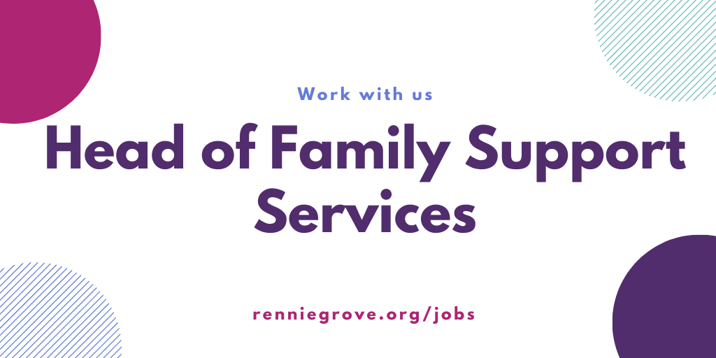 We have an exciting opportunity available to join us as Head of Family Support Services (maternity cover). Our Family Support Services provides support for those coping with the diagnosis of a life-limiting illness.  Apply here 👉 renniegrove.org/jobs