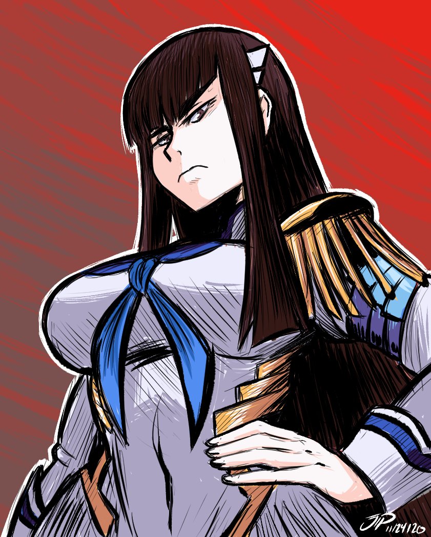 Videajames's tweet photo. SATSUKI KIRYUIN from KILL LA KILL
I haven't watched KLK since it aired but I keep seeing fanart of her recently. #killlakill #satsukikiryuin https://t.co/ZkokFTi1gT