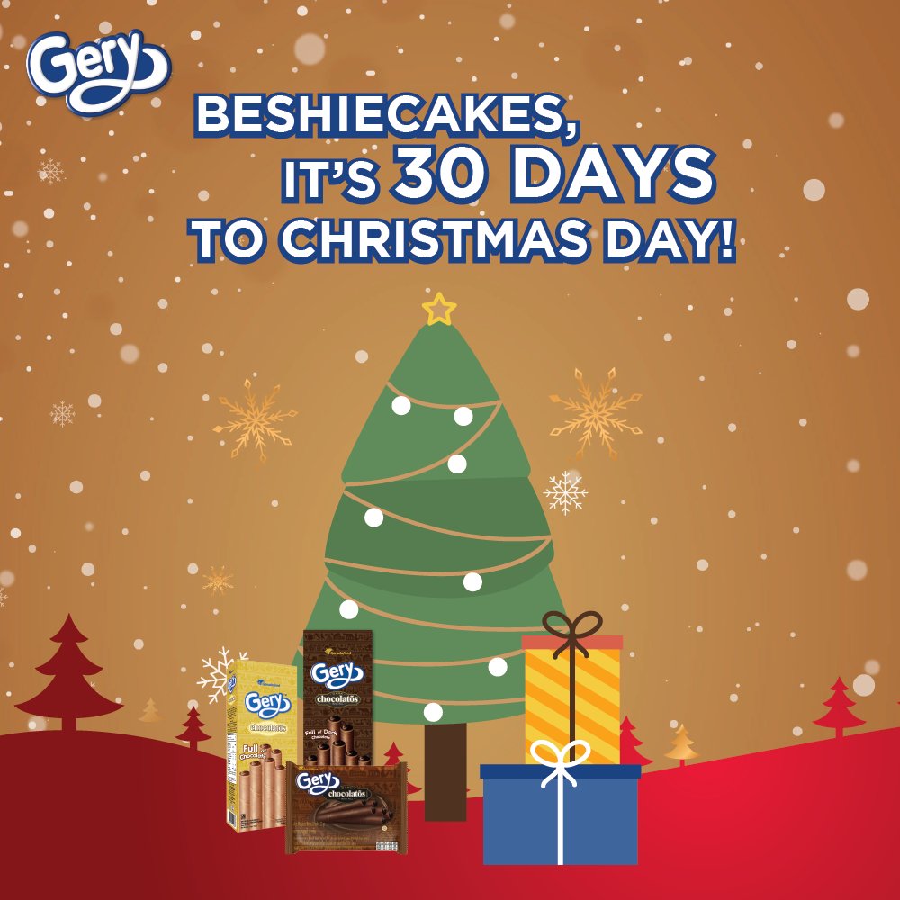 geryphilippines's tweet photo. Christmas is getting closer, Beshiecakes! Are you excited for it??🎄🎅

Psst, we are having something special for you next month, Beshiecakes! Don’t miss it!

#Geryfied #GeryChocolatos #GeryHappy #GeryMakesYourDay https://t.co/V2uyYrgZiS