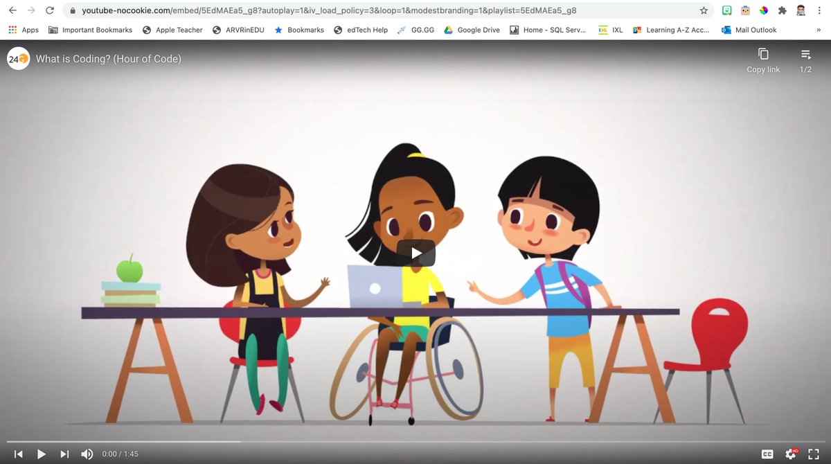 📢📢📢
Did you know? When sharing a link to a YouTube video - add a Hyphen (-) after the 't' and it will share an "add free, full screen, view only" link. Try it out!
Great for Seesaw, Slides, Classroom, emails...
#GoogleEdu #MicrosoftEDU #AppleEduChat