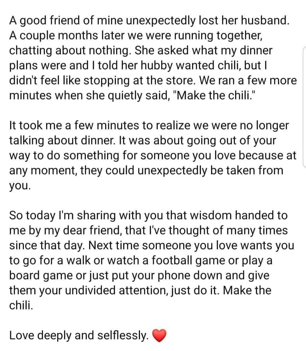 writeyourvision's tweet image. Make the chili... #GratefulHeart #rememberwhatmatters