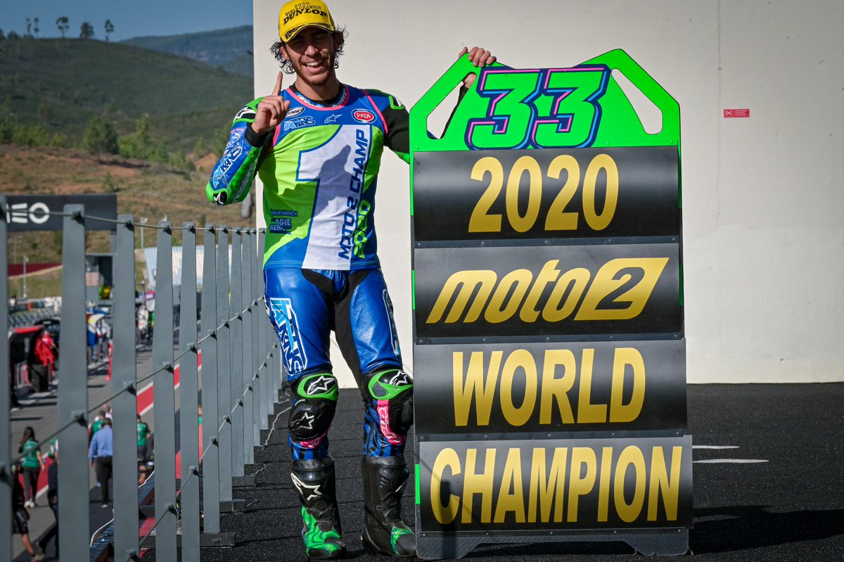 Enea Bastianini, 2020 #Moto2 World Champion https://t.co/qldjl7Y966