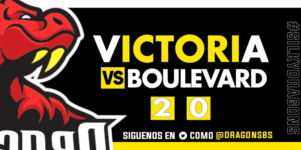 •VICTORIA | #Bs

Esta tarde no se presentó Boulevard , y logramos llevarnos 3 deliciosos puntos😌, pero esto no se queda aquí a seguir sumando.

🏆Infernal League
🆚<a href="/BoulevardGG/">Boulevard eSports</a> Street
-Victoria por WO

#GoDragons