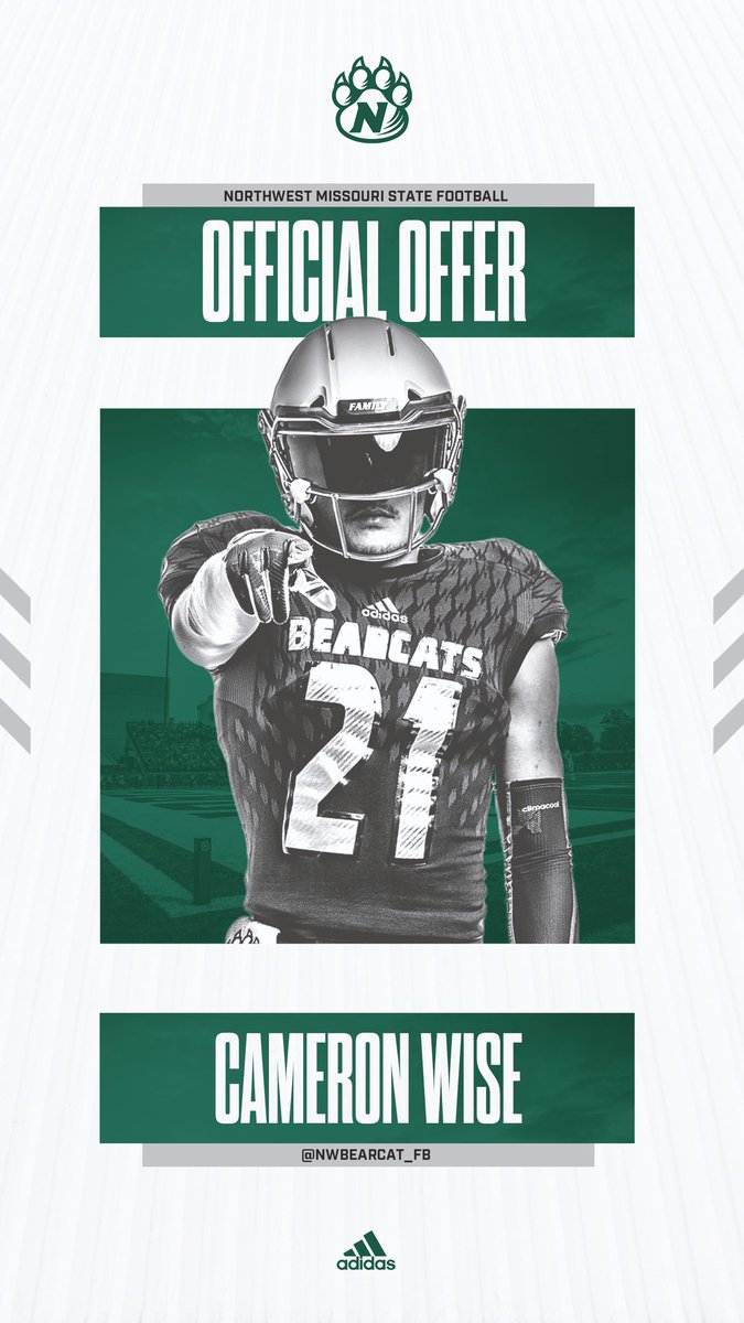 I am beyond blessed to receive an offer from ⁦<a href="/NWMOSTATE/">Northwest Missouri State University</a>⁩