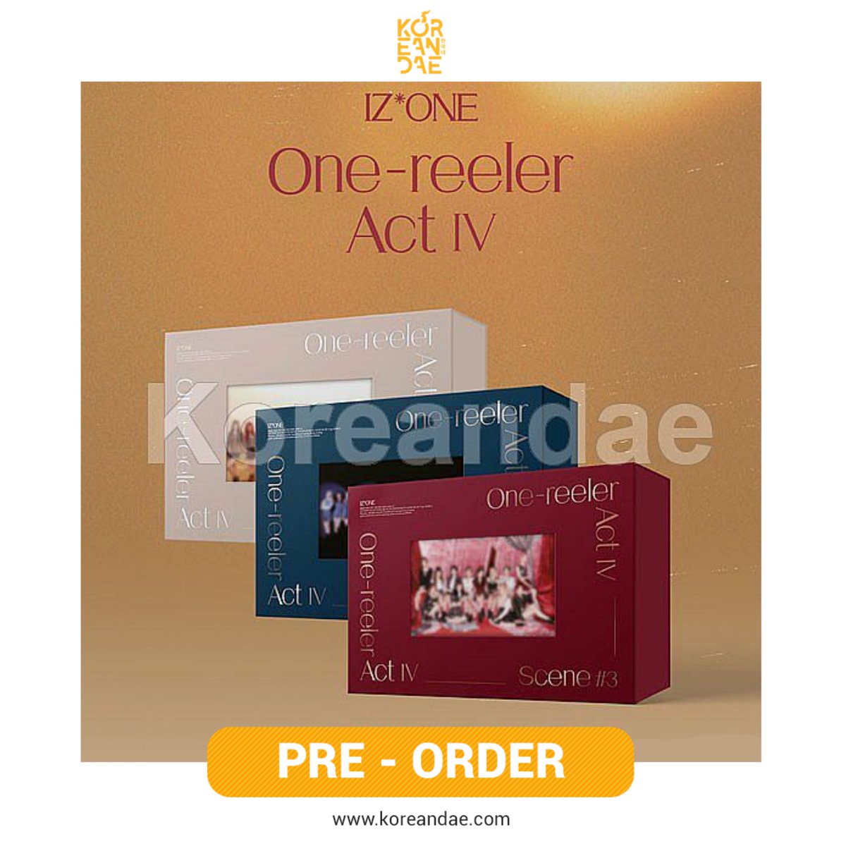 Koreandae's tweet photo. [PO]⁣ IZ*ONE - MINI ALBUM VOL.4 [ONE REELER / ACT IV]

Rp 295.000 (0.6kg)⁣
DP Rp 150.000/album atau Full Payment⁣
✅ Pelunasan bisa via Shopee⁣
✅ Pembayaran bisa pakai DANA atau transfer bank⁣

Tanya dan order klik :
https://t.co/eKkwM4Gtvp https://t.co/6DYNLlKKhK