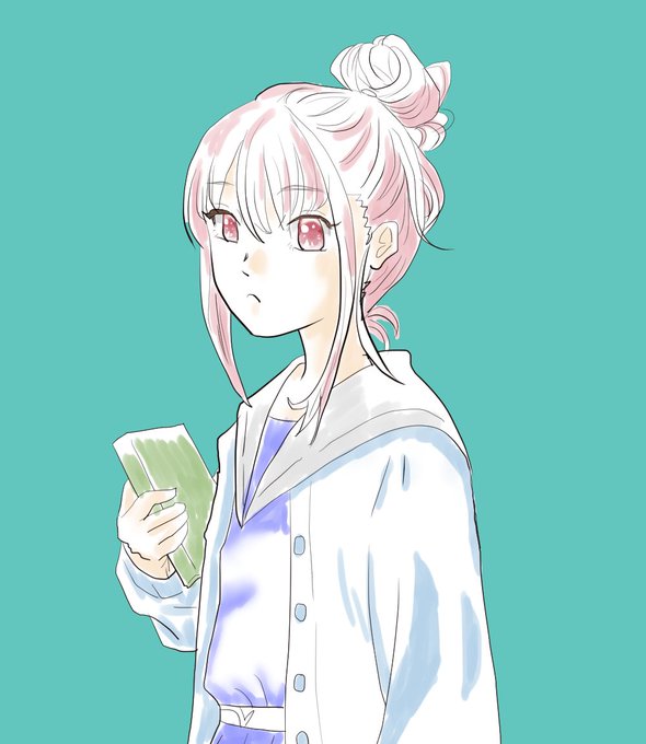 うつむくのtwitterイラスト検索結果