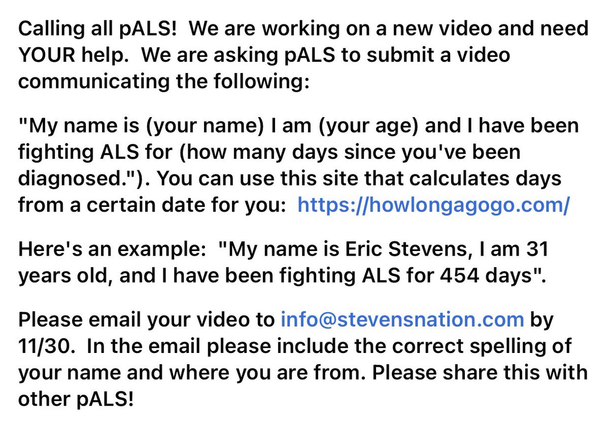 pALS! Please read below!