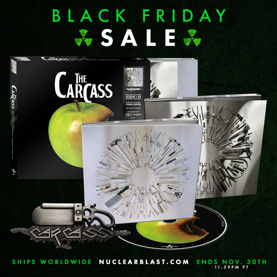 The <a href="/NuclearBlast/">...</a> U.S. store has select #Carcass releases on special through November 30th at nuclearblast.com/blackfriday

Ships Worldwide