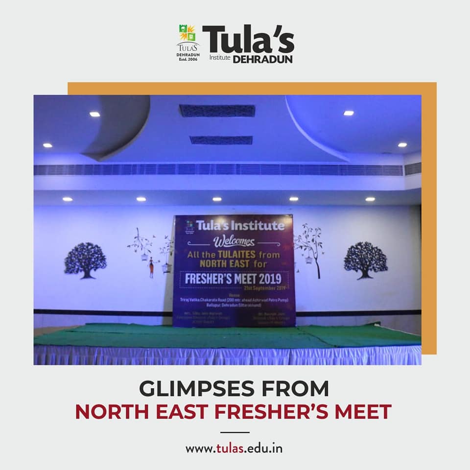 Tulas_Dehradun's tweet photo. Every student is special to Tula’s Institute, and to that front, we organise a special, exclusive Fresher’s meet for our new group of Tulaites. Take a look at the glimpses of the event organised for our new family members from North-east.
#tulasinstitute #freshers #freshersmeet https://t.co/ouNhPsrdjm