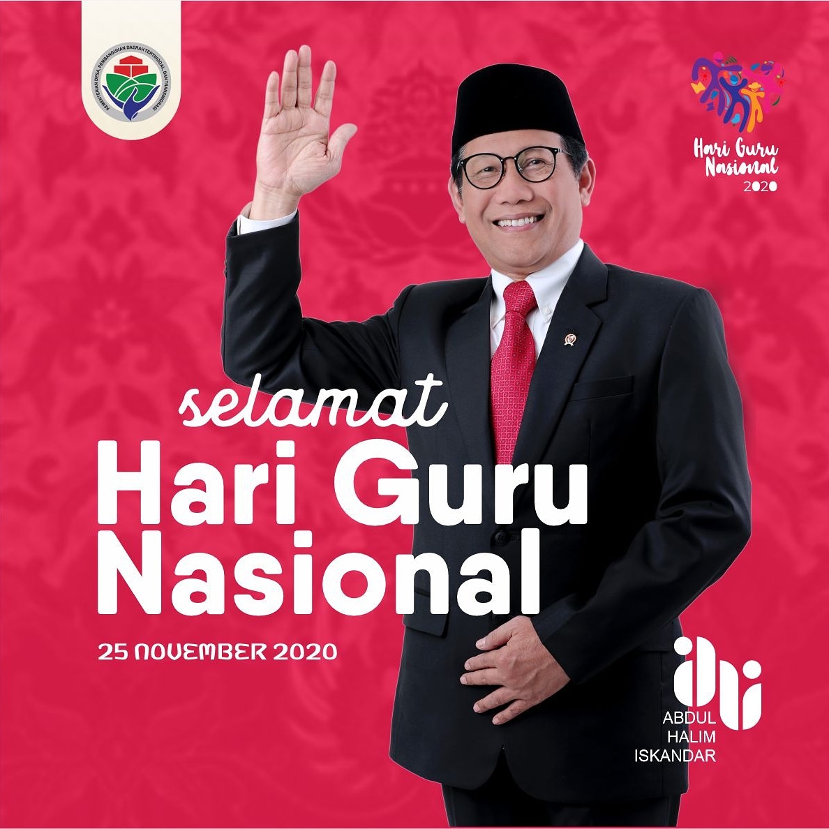 halimiskandarnu's tweet photo. Terimakasih para guru yg tak pernah merasa lelah mendidik kita semua para generasi bangsa.
Selamat Hari Guru Nasional https://t.co/J9EiYl5DrN