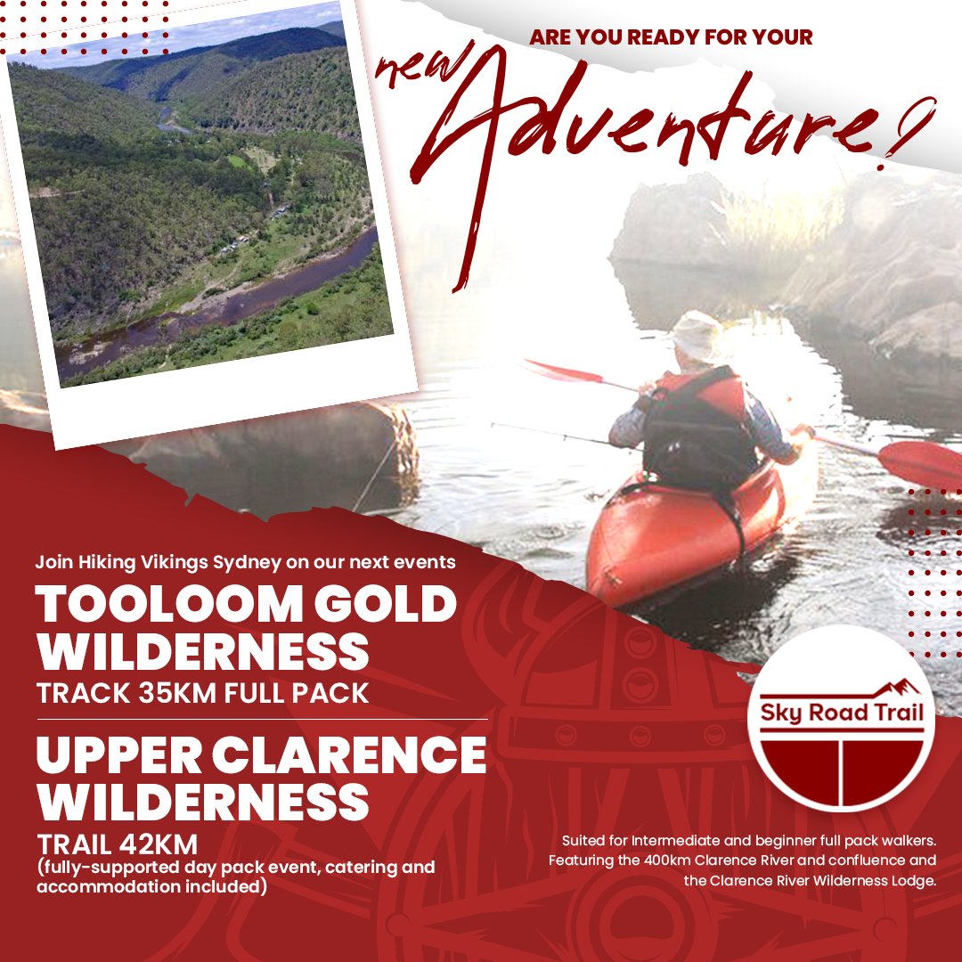 skyroadtrail's tweet photo. Are you looking for an #adventure? Join Hiking Vikings Sydney on our next #weekendgetaways at #PaddysFlat, #ClarenceRiver, and more!
This event is suited for Intermediate and Beginner Full Pack Walkers.

Claim your spot before it's too late! https://t.co/ITNc9sM5Tv

#hiking https://t.co/9SSvyD3BNj