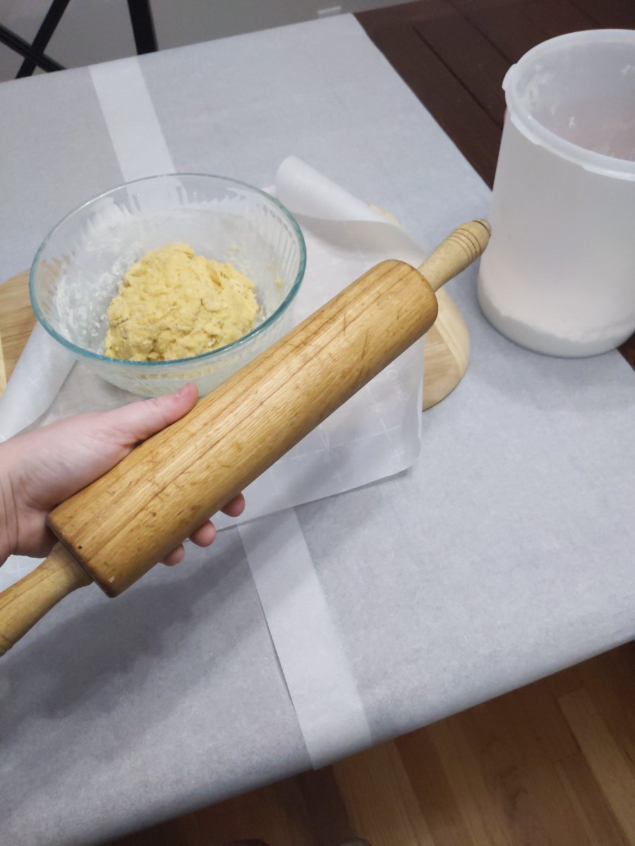 Tweeted that and then spent the last 4 minutes with slowly increasing panic bc I couldn't find my grandma's rolling pin ANYWHEREBecause I had set it out in plain sight on the counter alreadyLordy Jesus help a woman