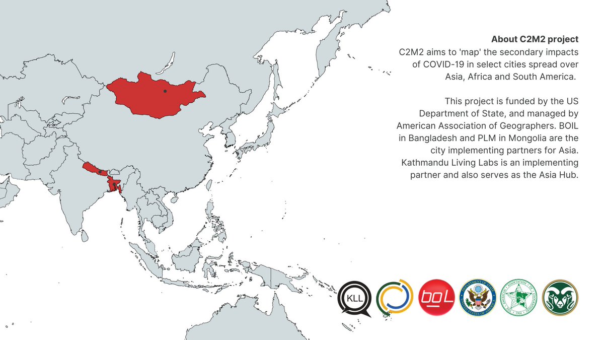 Tasauf (@tsf1980) on Twitter photo What are the second order impacts of #COVID19?
<a href="/BoiledBhoot/">Bangladesh Open Innovation Lab (BOIL)</a> 's latest project in #Bangladesh under Cities' COVID-19 Mitigation Mapping (C2M2) Program aims to 'map' these secondary effects in #Dhaka.
The project is funded by the <a href="/StateDept/">Department of State</a> and managed by <a href="/theAAG/">American Association of Geographers</a>
#Tech4Good #SDG What are the second order impacts of #COVID19?
<a href="/BoiledBhoot/">Bangladesh Open Innovation Lab (BOIL)</a> 's latest project in #Bangladesh under Cities' COVID-19 Mitigation Mapping (C2M2) Program aims to 'map' these secondary effects in #Dhaka.
The project is funded by the <a href="/StateDept/">Department of State</a> and managed by <a href="/theAAG/">American Association of Geographers</a>
#Tech4Good #SDG
