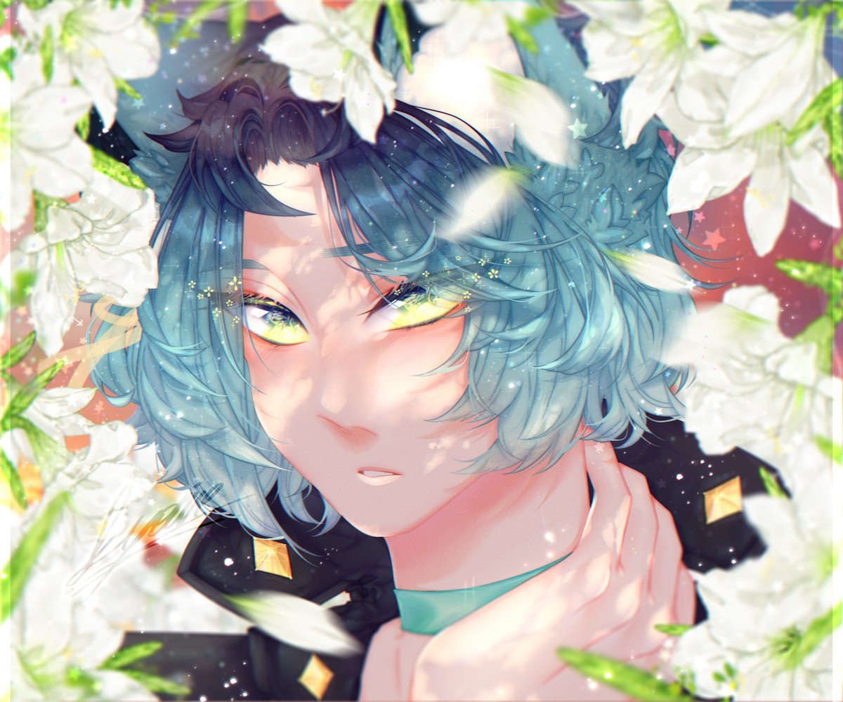 kyoire's tweet photo. Headshot commission for Syleira on da! https://t.co/E75NRZJNV3