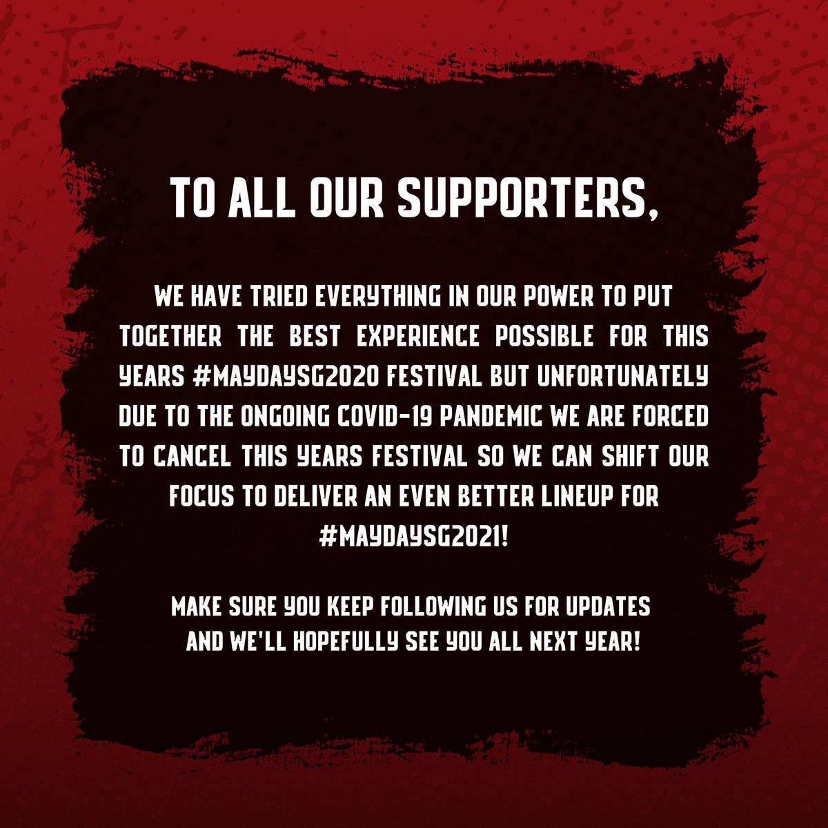 Official Update #MaydaySG2020