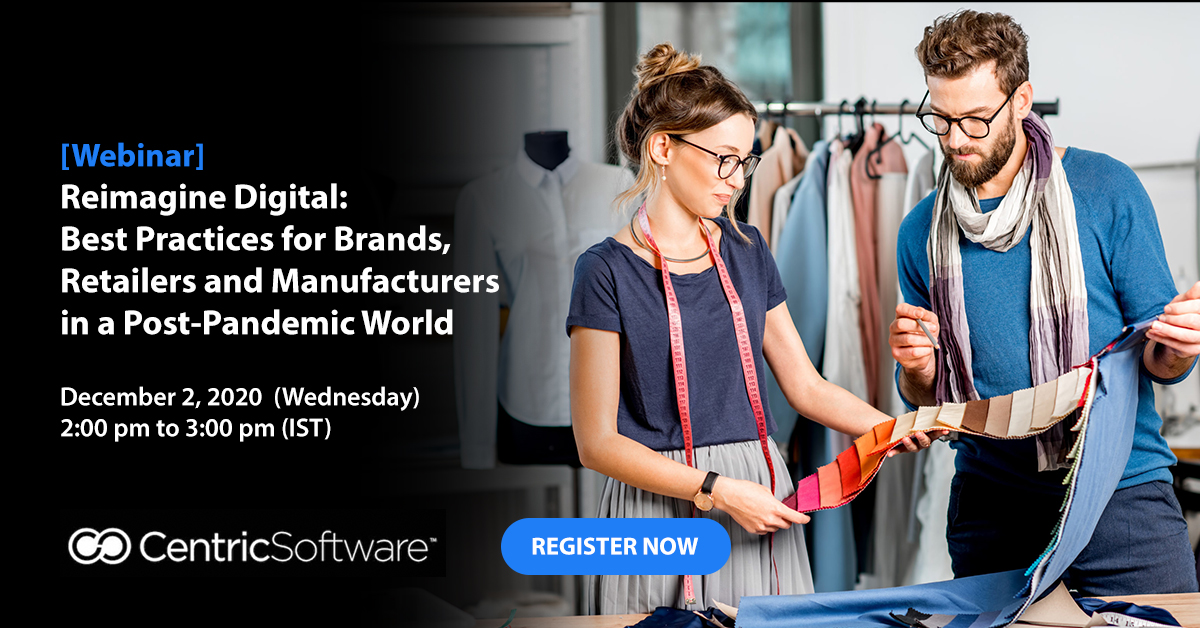 fibre2fashion's tweet image. Join in on a #webinar held by @Centric_PLM&apos;s Nick Wei, Regional sales director on 2 December to re-imagine best digital practices in the post-pandemic world. We are excited to #host this conversation and discuss queries on re-imagining #digitalpractices - bit.ly/2KttIhJ