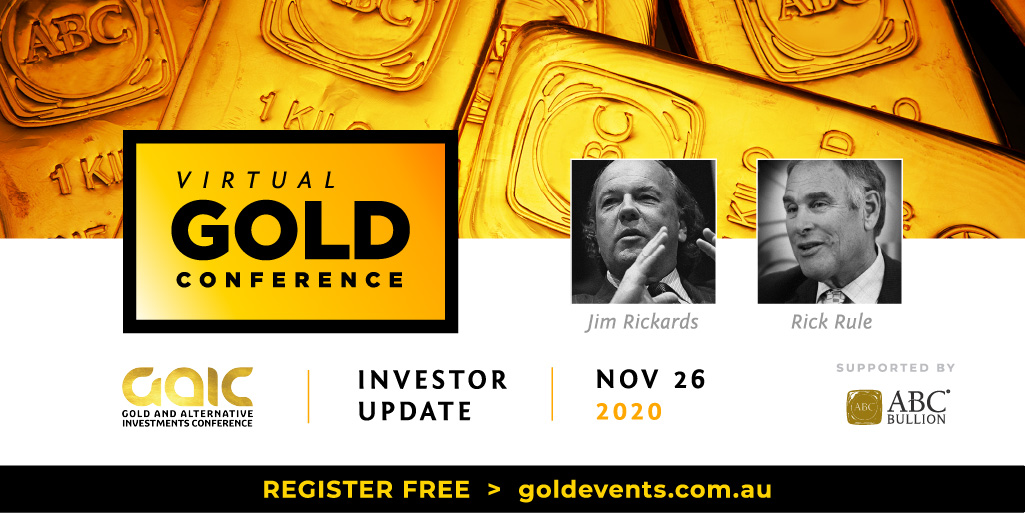 ABCBullion's tweet photo. Make sure you tune in TOMORROW for @nick_frappell and @bronsuchecki 's presentation at the @GoldAlternative Virtual Gold Conference with Jim Rickards and Rick Rule.
Register here: https://t.co/80pqRTrFy8
#gold #goldconference #GAIC https://t.co/9HO3GGpSrM