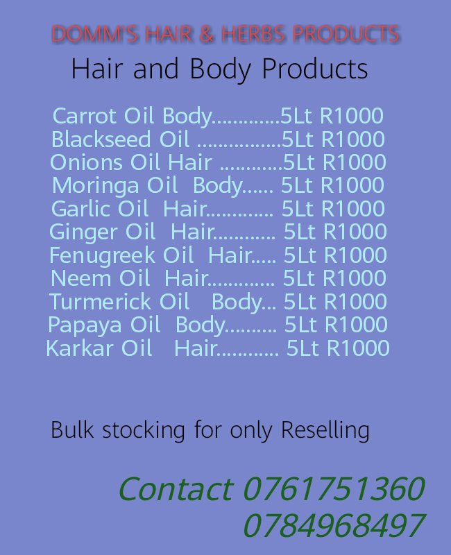 Mdlongwa6's tweet photo. Hie good people m selling hair products
Bring back all your lost hair https://t.co/hVXLfHGsav