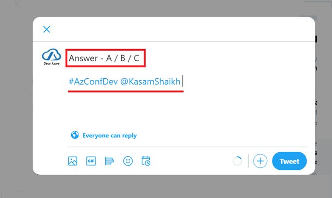 Will be Live at 11:00 AM IST at Azure India Community Conference! Join => bit.ly/azconflive => Breakout Room => TRACK : 1
Answer the simple question asked during the session tagging my Twitter handle and mentioning #AzConfDev, and get a chance to win Azure Book

#dearazure