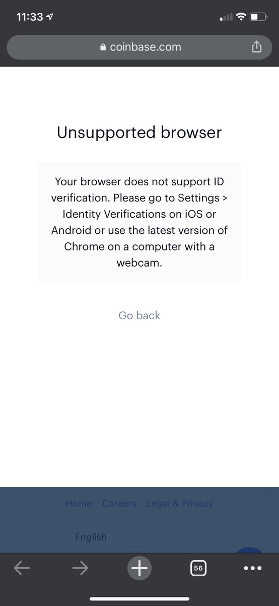 RobArias13's tweet photo. @coinbase doesn’t exist on IOS 14.2, how do I verify the account? https://t.co/Qvg0VdCN5Z