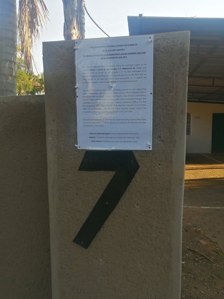 Towncon_DC's tweet photo. ✳️GUESTHOUSE✳️

Location: Limpopo (🇿🇦) 

Application type: Consent Use
Purpose: To permit a Guesthouse
Number of rooms: six (6) rooms

DM @towncon_dc
📧 Info@towncon.co.za
🖥️ https://t.co/Hq1T88Vl28

#townplanningsouthafrica #townplanning #urbanplanning #guesthouse #groblersdal https://t.co/TbyiWpOwSj