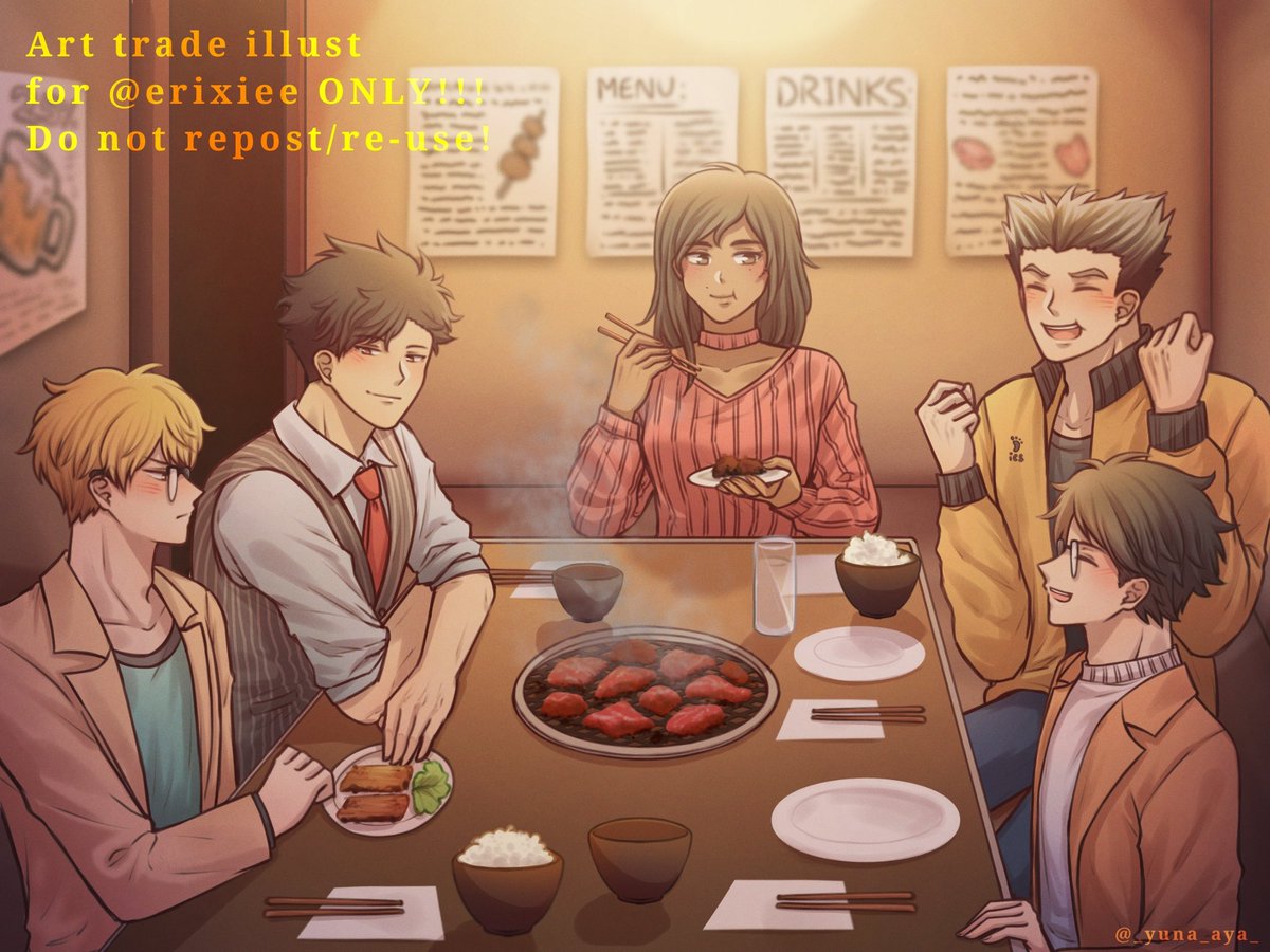 PapayaAyaArt's tweet photo. Oh almost forgot to post this here-
My part for the Art trade with @/erixiee on Instagram ๐ฅบ๐๐
Mikkey with the 3rd gym squad ( ยดโ`)
#bokuakakurotsuki #bkakkrtsk #kurotsuki #BokuAka #krtsk #bkak https://t.co/m9xYnsinGI