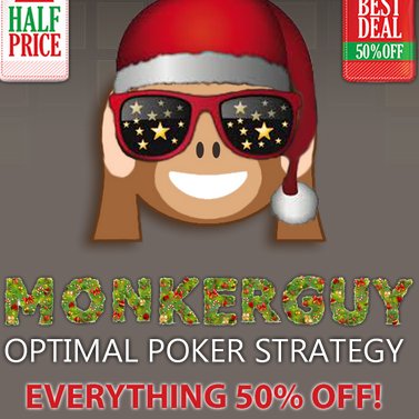 MonkerGuy's tweet photo. *** FORGET 2020! LET'S DO CHRISTMAS ***
*** 50% OFF!! https://t.co/ISNmf3feiw ***

Poker Strategy / Sims for NLH, PLO, MTT and ICM
GTO Ranges for Open/Call/3bet/4bet/All-in

# Retweet &amp; Like to WIN $888 worth of strategy / sims!! #
- Draw on December 24th - https://t.co/UoaqTQQzE8