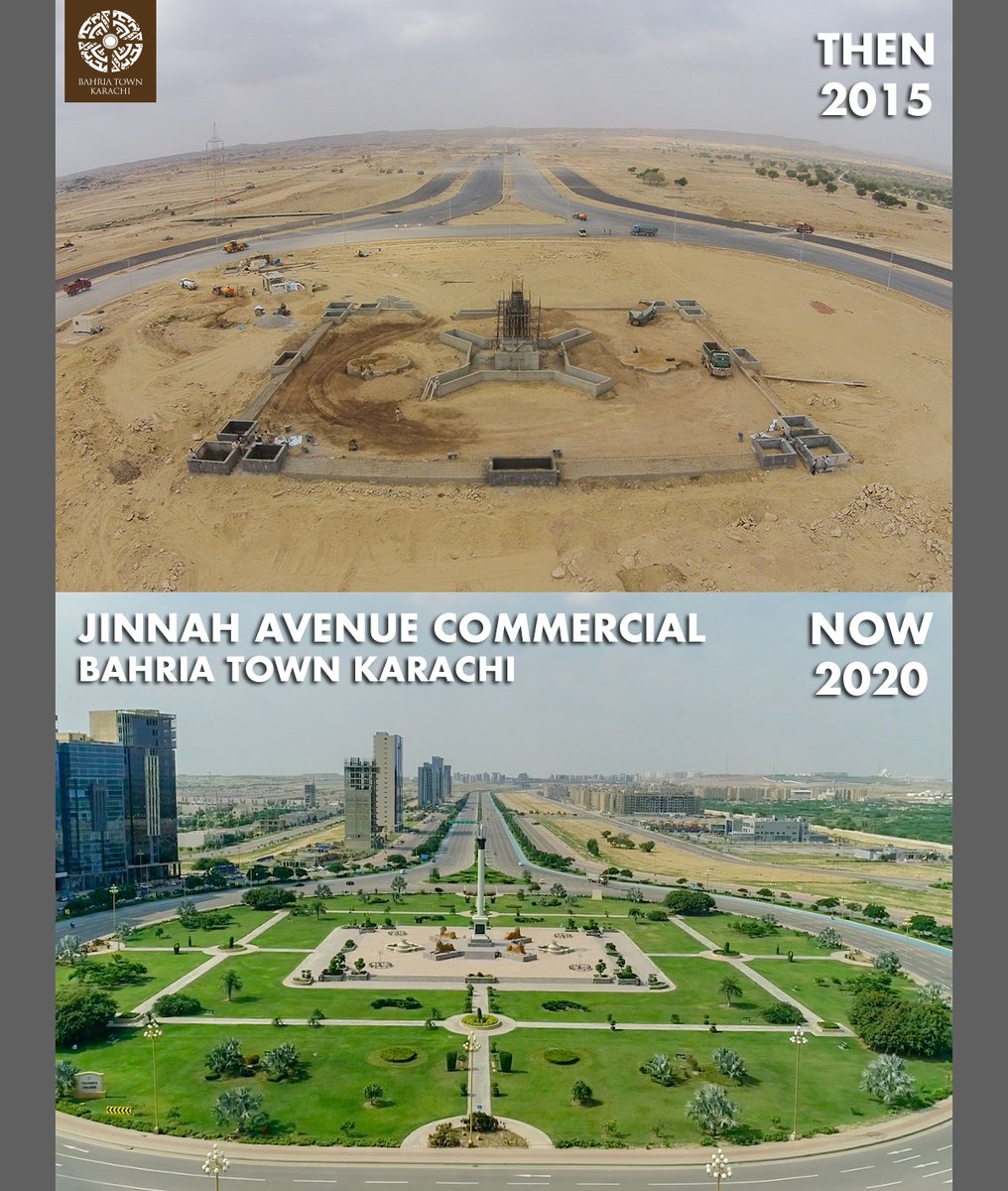 BahriaTownOffic's tweet photo. The journey of transition from then to now!
Jinnah Avenue Commercial, Bahria Town Karachi - Then & Now!
#ThenAndNow #JinnahAvenueCommercial #IconicDevelopment #ModernInfrastructure #BahriaTown #Karachi #BahriaTownKarachi https://t.co/B2jQZGzwIG