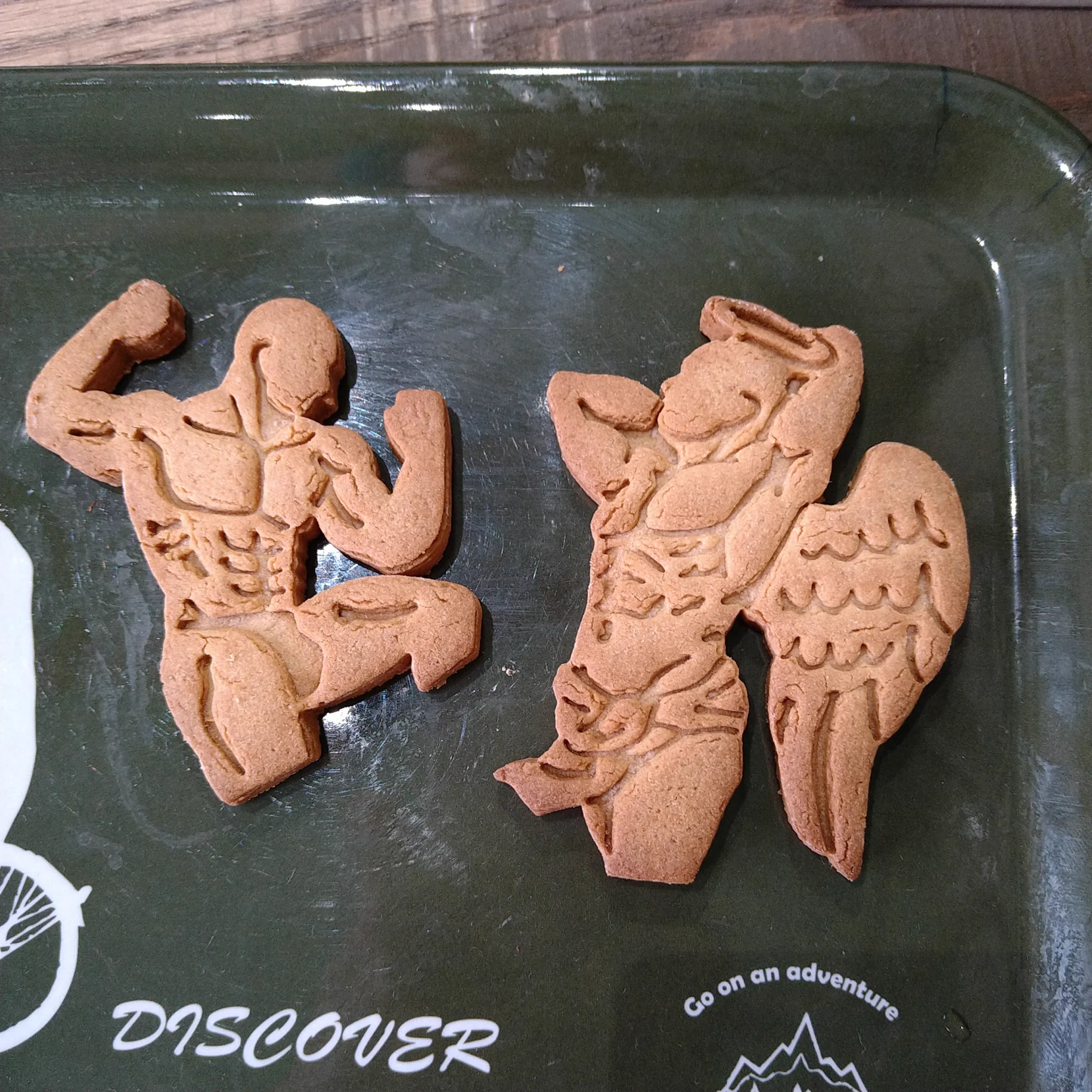 写真のクッキーがすごい。手作りクッキーだそうです。