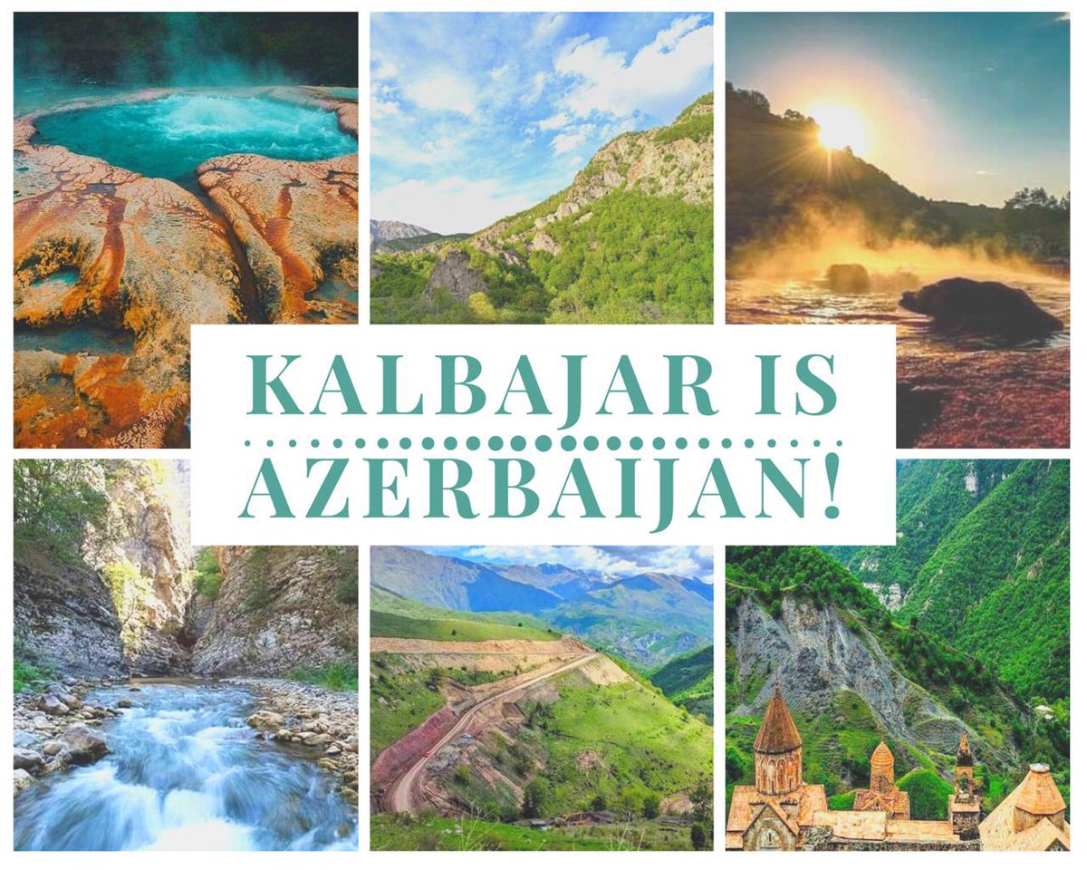 Azerbaijan's tweet photo. Gözün aydın, əziz #Azərbaycan!

27 ildir həyəcan və səbirsizliklə gözlədiyimiz gün gəldi çatdı! #Kəlbəcər Bizimdir, #QarabağAzərbaycandır!🇦🇿🇦🇿🇦🇿

After 27 years of occupation #Kalbajar district of #Azerbaijan is liberated! Congratulations Azerbaijan!
#KarabakhIsAzerbaijan!🇦🇿🇦🇿🇦🇿 https://t.co/F56USv1BXw