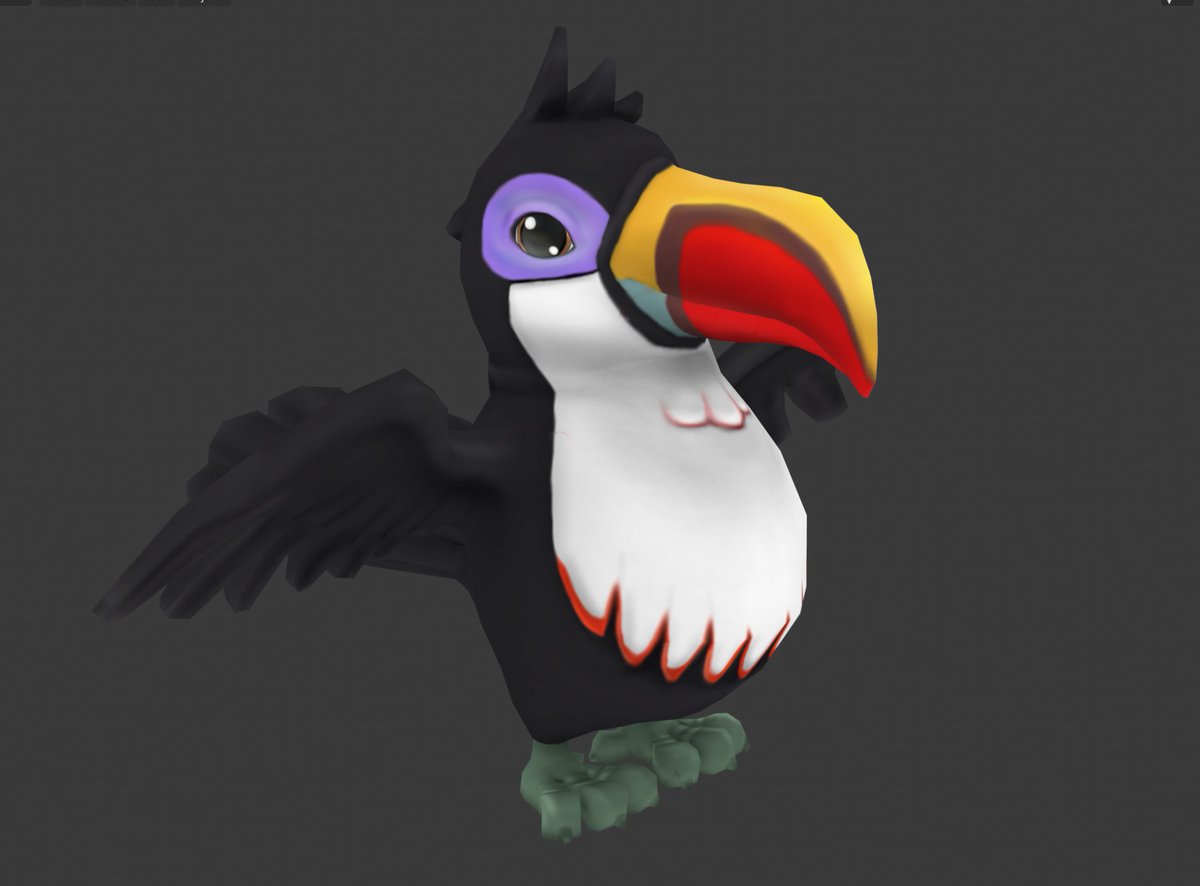 ManamalsNFT's tweet photo. Birds of a feather flock together! 

Check out these cute 3D Toucan models ready for minting and game play in Decentraland. 

#manamals https://t.co/mpDXaMEbpq