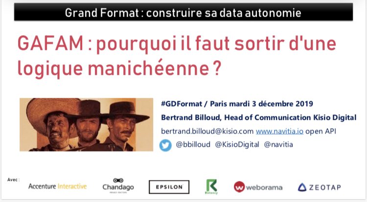 bbilloud's tweet image. cc @genevievepetit @petit_web la suite de l’histoire / mon intervention sur les GAFAM lors de l’édition 2019 de l’événement #DataAutonomy ;-)