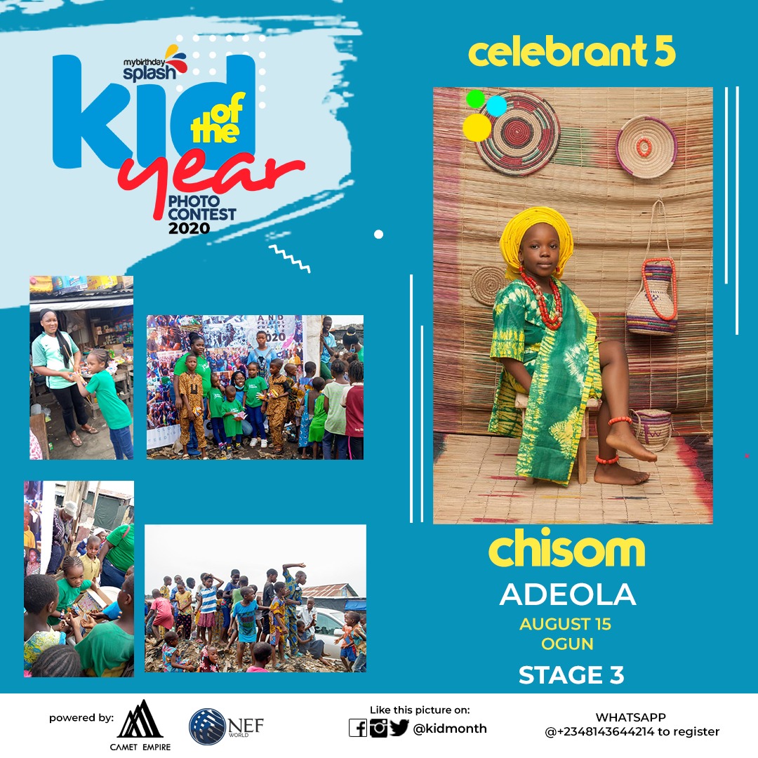 KidMonth's tweet photo. Kid of the year 2020
Stage 3

To register for other months:
Kindly pay/transfer the registration fee of 1k to:
CAMET EMPIRE LIMITED
6060388738, Fidelity Bank
 https://t.co/MgzM5K9cTt
Kindly use chrome or UC browser for registration

Enquiry - +2349028862628 https://t.co/cwOFRZMinG