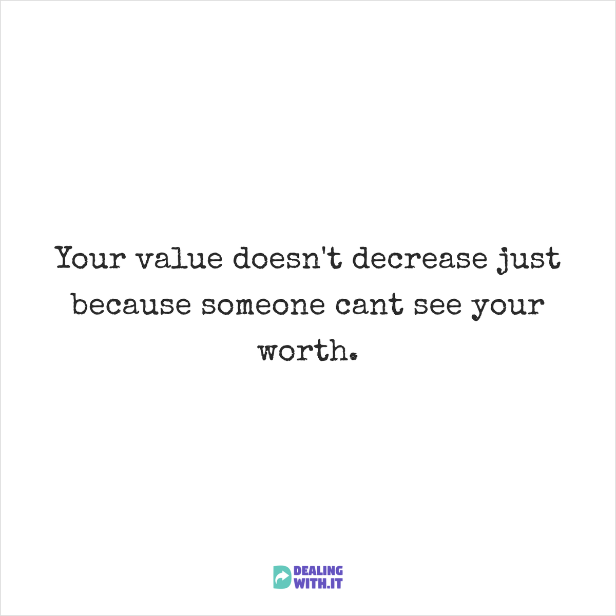 dealingwith_it's tweet photo. Remember, your value is not based on what others think ♥️
#mentalhealth #anxiety #dealingwithit #wellness #health #wellbeing #positive #qoutes #motivational #positivity #love #relationship #selflove #empathy #stress #happiness #sharingiscaring #selfcare https://t.co/tpXwnXhPwe