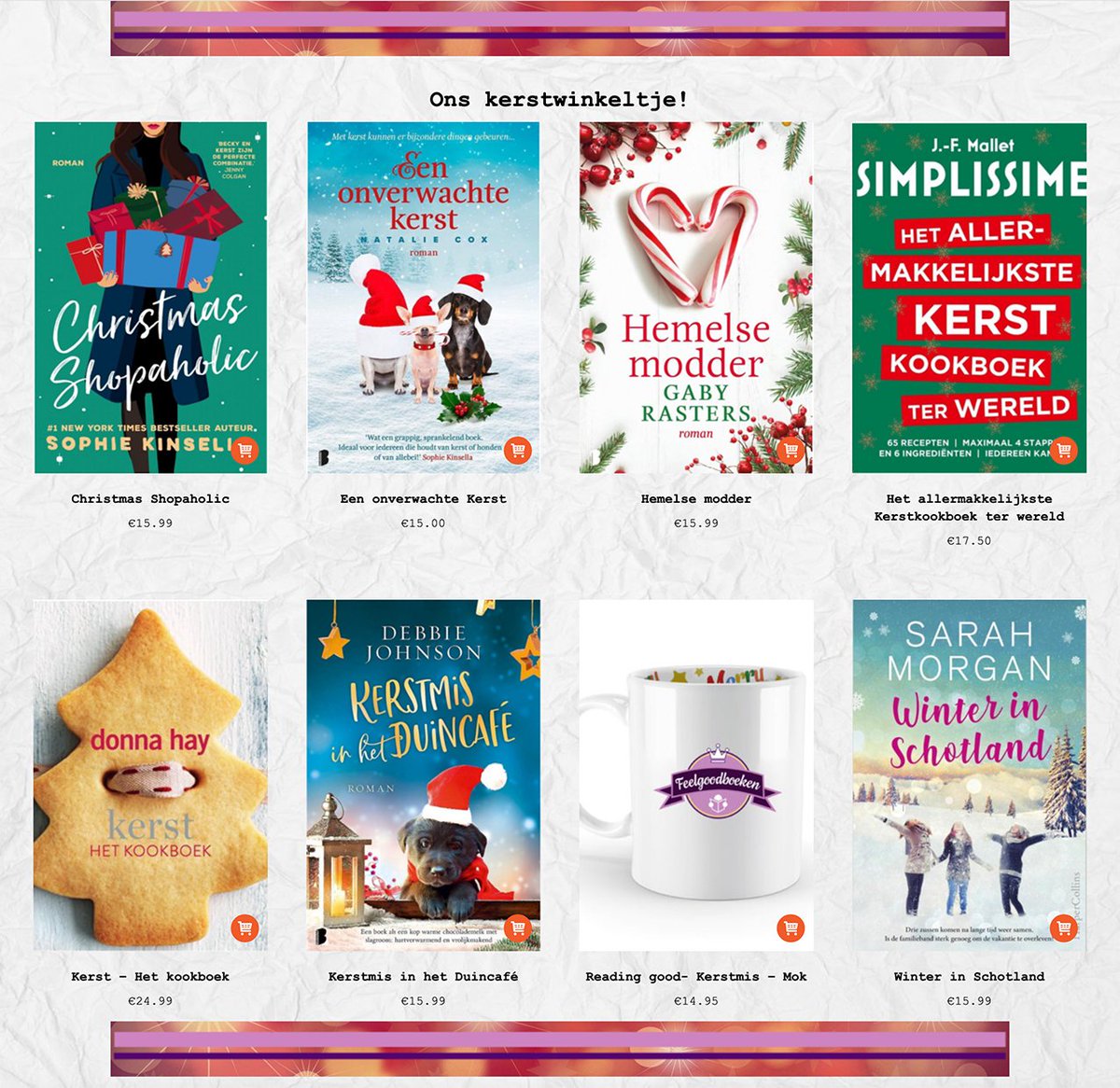 nandaroep's tweet photo. Feelgoodboeken Kerstwinkeltje!
Lezen is heerlijk en lezen met *kerst* is pas helemaal fijn! We hebben de leukste boeken in een kerstwinkeltje geplaatst. Koop een fijn boek voor jezelf, of je vriendin! Link: https://t.co/ioi3TGDLWg https://t.co/zg6HKy53jv