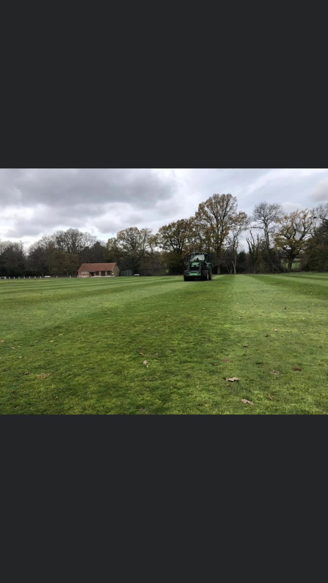 Verti drain on some pitches yesterday! #JohnDeere #tractor #football #cricket #rugby #surrey #sussex