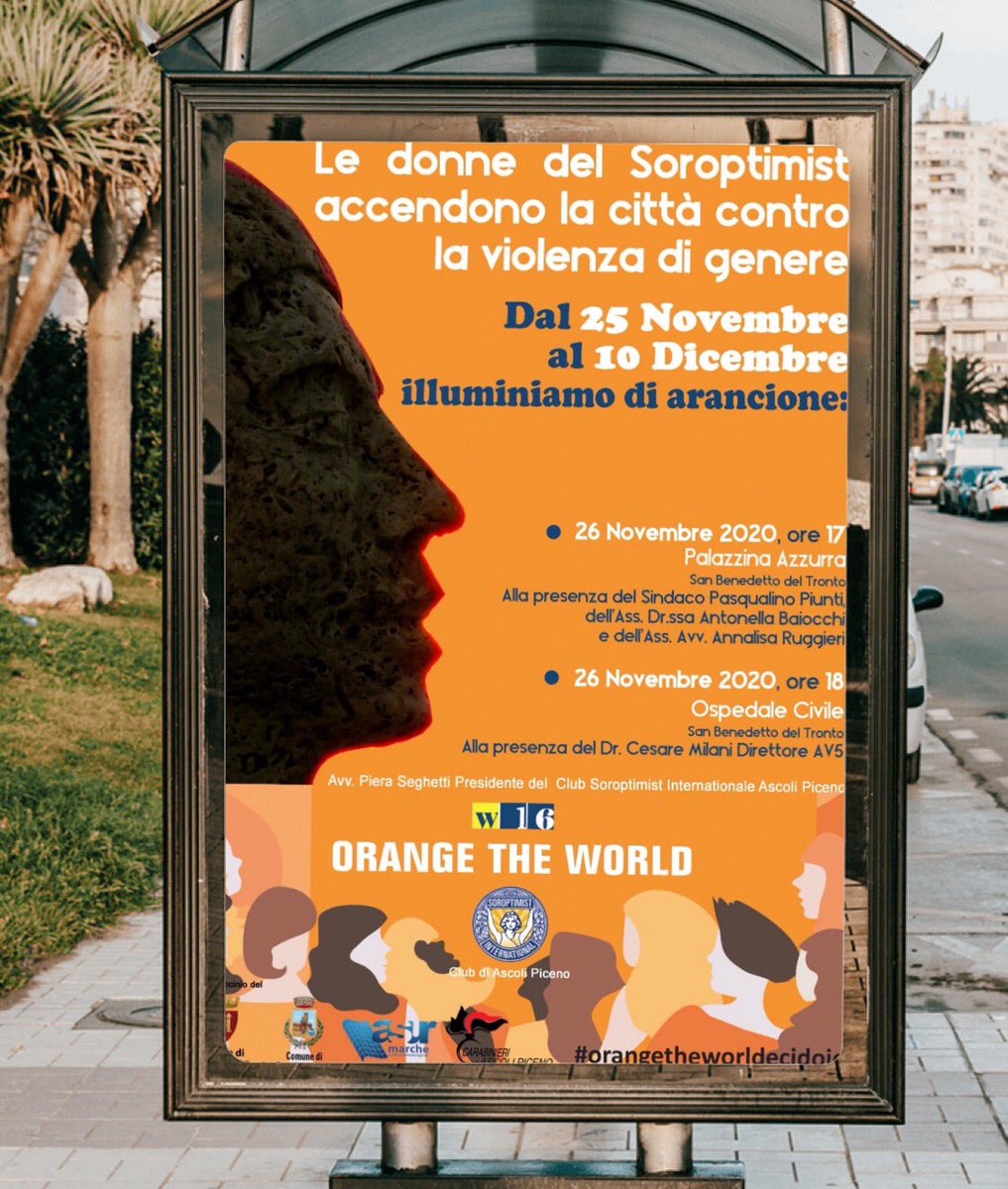 SoroptimistAp's tweet photo. #OrangeTheWorld 
Appuntamenti San Benedetto del Tronto 26.11.2020
🟠 ore 17 Palazzina Azzurra
🟠 ore 18 Ospedale Civile
@allunae35 @SIItalia https://t.co/NnsifIXnlF