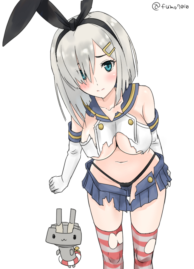 浜風(艦これ) 「浜風進水日なので～。 」|ふも🐳Skeb募集中のイラスト