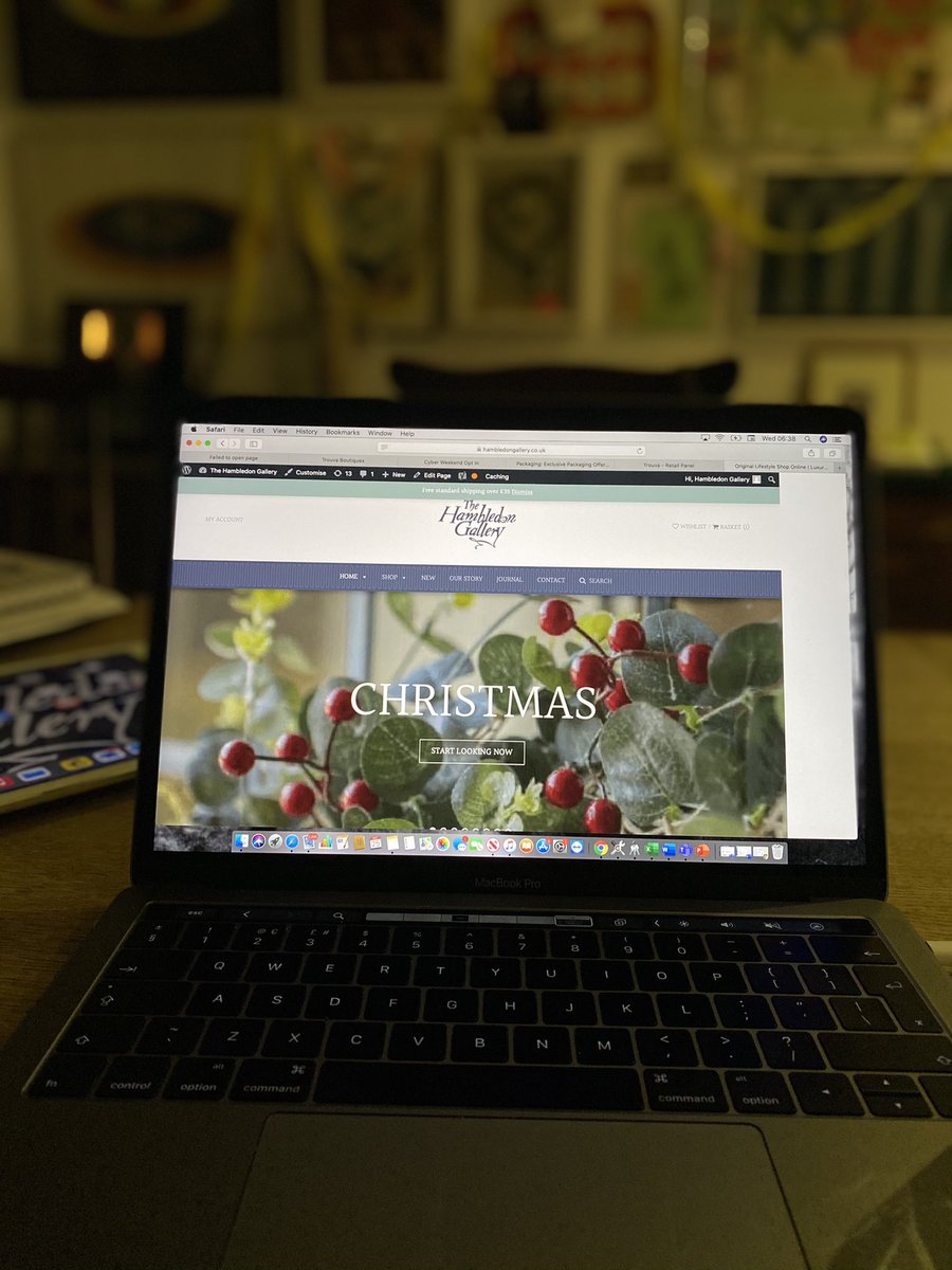 Day 3 of <a href="/justacard/">brian huston</a> Indie Week &amp; it’s all about what we’re up to.

It’s the magical combo of bricks &amp; clicks so we’re adding more content to our site &amp; getting ready to open on Wednesday 
#justacard #justsupportsmall #dorset  #blandford #blandfordshopping #thehambledongallery