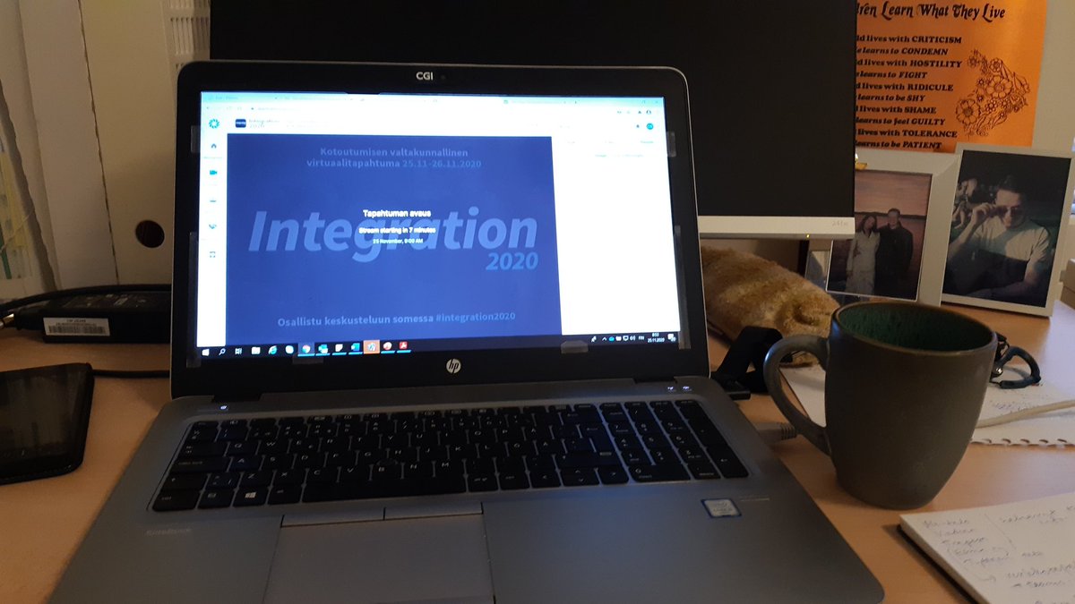 Tätä päivää vietän kotouttamisen messuilla #integration2020 , tätä kertaa virtuaalisesti. Viimeisimmät tutkimukset, parhaat käytännöt ja parhaat asiantuntijat odottavat!