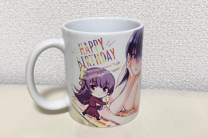 スタッフの誕生日の贈り物"澪様マグカップ"。特に『先僕』に思い入れを持ってくれてるスタッフ2名のために作った世界にふたつしかないマグカップです。 