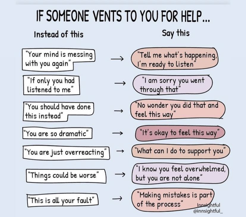 RachelAEB14's tweet photo. #WordsMatter 
How you speak to someone in crisis can greatly impact that person. 

#BorderlinePersonalityDisorder #Mentalhealth #crisis #venting #LetsTalk #LanguageMatters https://t.co/rOsPlDYBke