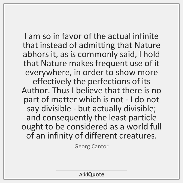 addQuotecom's tweet image. Georg Cantor #GeorgCantor #Quote #Quotes